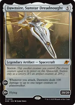 Dawnsire, Sunstar Dreadnought [Edge of Eternities] Foil Near Mint - Image 1