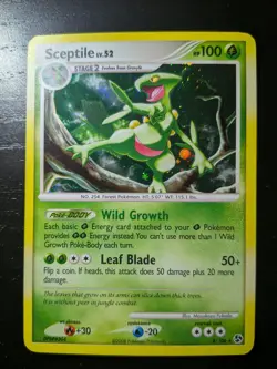 Sceptile Lv. 52 Holo Rare Great Encounters 8/106 Pokemon NM - Image 3