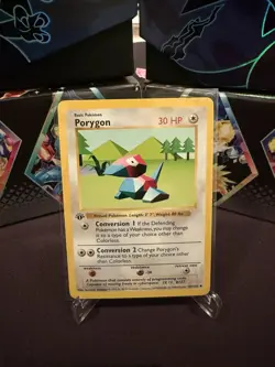 Pokemon 1st Edition Shadowless Base Set Porygon Excellent! - Image 1