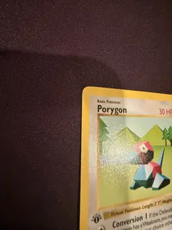 Pokemon 1st Edition Shadowless Base Set Porygon Excellent! - Image 2