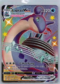Pokemon TCG Lapras VMAX - Shining Fates: Shiny Vault SV111/SV122 - Image 1