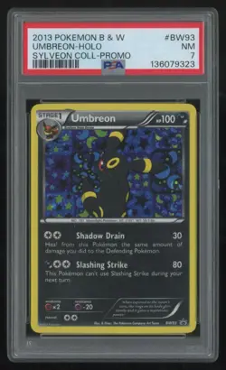 2013 Pokemon Black and White - Umbreon #BW93 Sylveon Collection PSA 7 Promo - Image 1