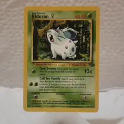 Pokemon Nidoran F Jungle 57/64 Common 60 HP Regular Basic English Unlimited - Image 1