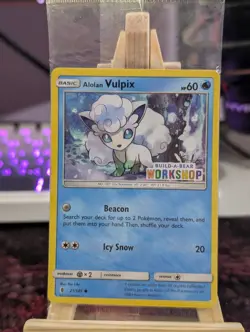 Pokemon Alolan Vulpix 21/145 Build-a-Bear Workshop Stamped Promo New & Sealed - Image 1
