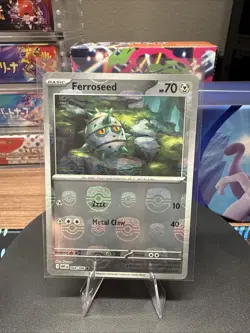 Ferroseed (Master Ball Pattern) 068/086 Pokemon Sv: White Flare Holo - NM - Image 1