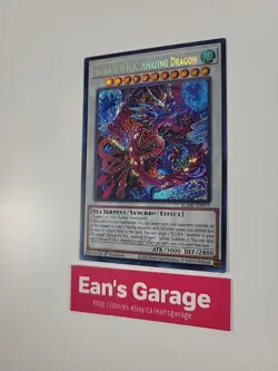 YuGiOh Ukiyoe-P.U.N.K. Amazing Dragon 1st Edition BLMR-EN075 Secret Rare - Mint - Image 4
