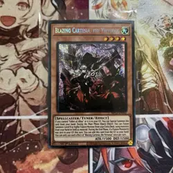 Yugioh! Blazing Cartesia, the Virtuous - MP23-EN162 - Prismatic Secret Rare - NM - Image 1