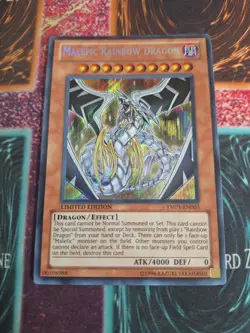 Yu-Gi-Oh! TCG Malefic Rainbow Dragon YMP1-EN005 Secret Rare Limited LP - Image 1