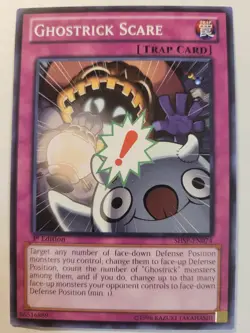 Yugioh Ghostrick Scare SHSP-EN074 1st Edition Common (Light Play) LP/NM - Image 1