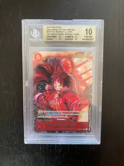 BGS 10 2023 One Piece MONKEY D LUFFY 1st Anniversary Special ST01-012 New Era EN - Image 1