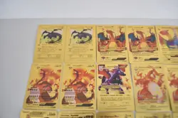 Lot of 42 Charizard Pokemon Fan Art Gold Foil Cards (J4400G) - Image 2