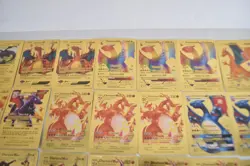 Lot of 42 Charizard Pokemon Fan Art Gold Foil Cards (J4400G) - Image 3