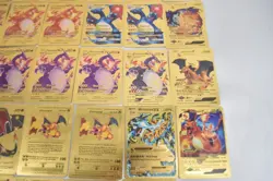 Lot of 42 Charizard Pokemon Fan Art Gold Foil Cards (J4400G) - Image 5