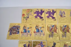 Lot Of 38 Assorted Pokemon Fan Art Gold Foil Cards (J4402G) - Image 2