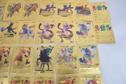 Lot Of 38 Assorted Pokemon Fan Art Gold Foil Cards (J4402G) - Image 5
