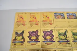 Lot of 31 Pikachu Pokemon Fan Art Gold Foil Cards (J4401G) - Image 2