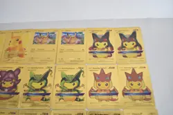 Lot of 31 Pikachu Pokemon Fan Art Gold Foil Cards (J4401G) - Image 3