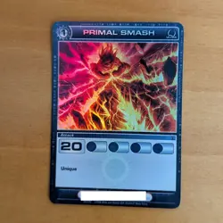 PRIMAL SMASH Ultra Rare Foil Beyond the Doors First Edition Chaotic Card NM - Image 2