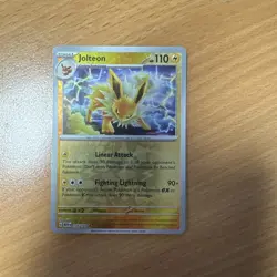 Pokemon Card Jolteon Scarlet & Violet 151 Reverse Holo Rare 135/165 Near Mint - Image 1