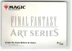 G'raha Tia, Scion Reborn Gold-Stamped Art Card 51/53 - FINAL FANTASY MTG - Image 2