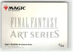 Sage's Nouliths Gold-Stamped Art Card 5/53 - FINAL FANTASY MTG - Image 2