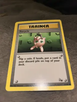 Pokemon TCG Recycle Trainer Card Fossil Set 61/62 Common Unlimited WOTC. - Image 1