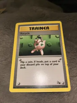 Pokemon TCG Recycle Trainer Card Fossil Set 61/62 Common Unlimited WOTC. - Image 2