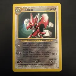 Pokemon Card - Scizor #33 WoTC Black Star Promo - Image 1