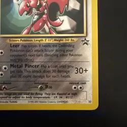 Pokemon Card - Scizor #33 WoTC Black Star Promo - Image 4
