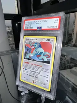PSA 8 NM-MT Salamence Platinum Arceus Holo Pokemon Card 8/99 - Image 1