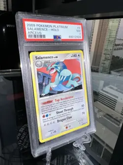 PSA 8 NM-MT Salamence Platinum Arceus Holo Pokemon Card 8/99 - Image 2