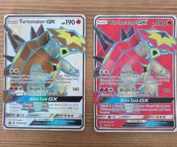 Lot of 2 Pokemon Turtonator Full Art Holo Cards - GX 131/145 & GX SV52/SV94 - Image 1