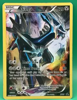 (MP) Dialga #XY77 2015 Pokemon XY Black Star Promo Card Full Art - Image 1