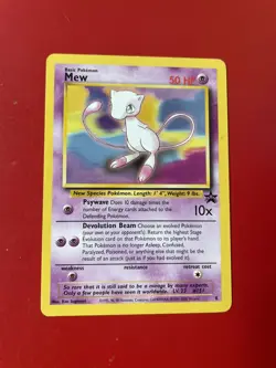 Mew #8 Black Star Promo Rare Vintage Pokemon Card - Image 2