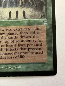 Sylvan Library Magic The Gathering Legends LP Read Description - Image 4