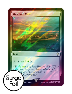 1x Desolate Mire, Surge Foil, Final Fantasy, Magic MTG NM - Image 1