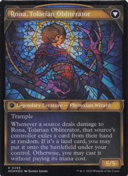 Rona, Herald of Invasion (Showcase) March of the Machine Foil Rare #295 NM MTG - Image 2