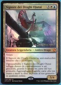 Dragonlord Ojutai (Prerelease) FOIL Dragons of Tarkir (ITALIAN) NM (370867) - Image 1
