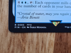 The Water Crystal - REGULAR NON-FOIL - RARE FIN 0085 - Final Fantasy MTG - M/MN - Image 3