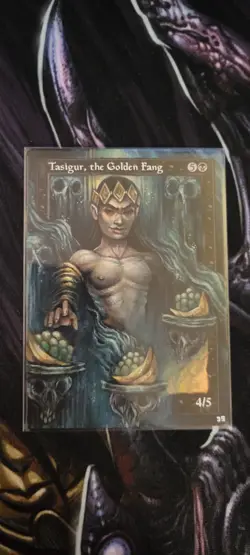 MTG ALTER: Tasigur the Golden Fang, by JomAlter. Full art alter - Image 1
