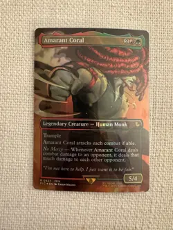 Amarant Coral (Borderless) (Foil) R0457 FINAL FANTASY Commander Magic MTG NM - Image 1