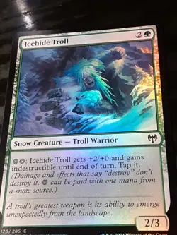 Icehide Troll FOIL , Kaldheim , Near Mint , MTG , FREE SHIPPING - Image 3