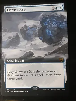 Graven Lore Extended Art , Kaldheim , LP , MTG , FREESHIPPING - Image 1