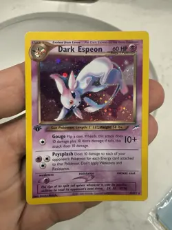 Pokemon TCG Dark Espeon Neo Destiny Holo Unlimited Rare Card 4/105 - Image 1