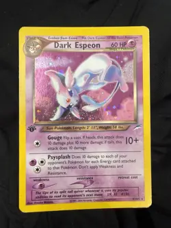 Pokemon TCG Dark Espeon Neo Destiny Holo Unlimited Rare Card 4/105 - Image 3