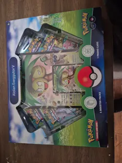 Pokemon GO TCG Trading Card Game: Alolan Exeggutor V Box - 4 Booster Packs 820650870545 - Image 1