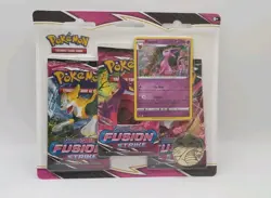Pokemon TCG: Sword & Shield - Fusion Strike 3-Pack Blister (Espeon Promo). - Image 1