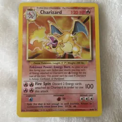 Charizard 4/102 Base Set Holographic Unlimited Rare Pokemon TCG - Image 1