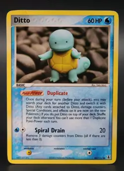 2005 Pokemon EX Delta Species Ditto Squirtle #64/113 HP - Image 1