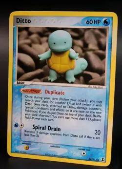 2005 Pokemon EX Delta Species Ditto Squirtle #64/113 HP - Image 3